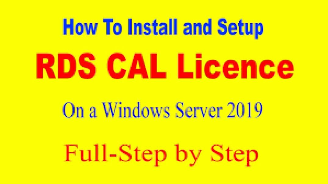 💗💟💜💗 How To Install and Configure RDS CAL License On Windows Server 2019 2022 2016 2012 💗💟💜💗