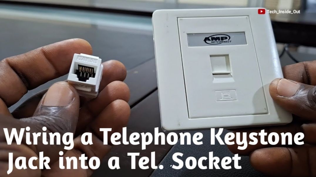 ⁣💙❤💙❤How to wire up a cat 5 keystone jack to create a telephone socket rj11💙❤💙💙❤💙❤❤💙❤💙❤💙