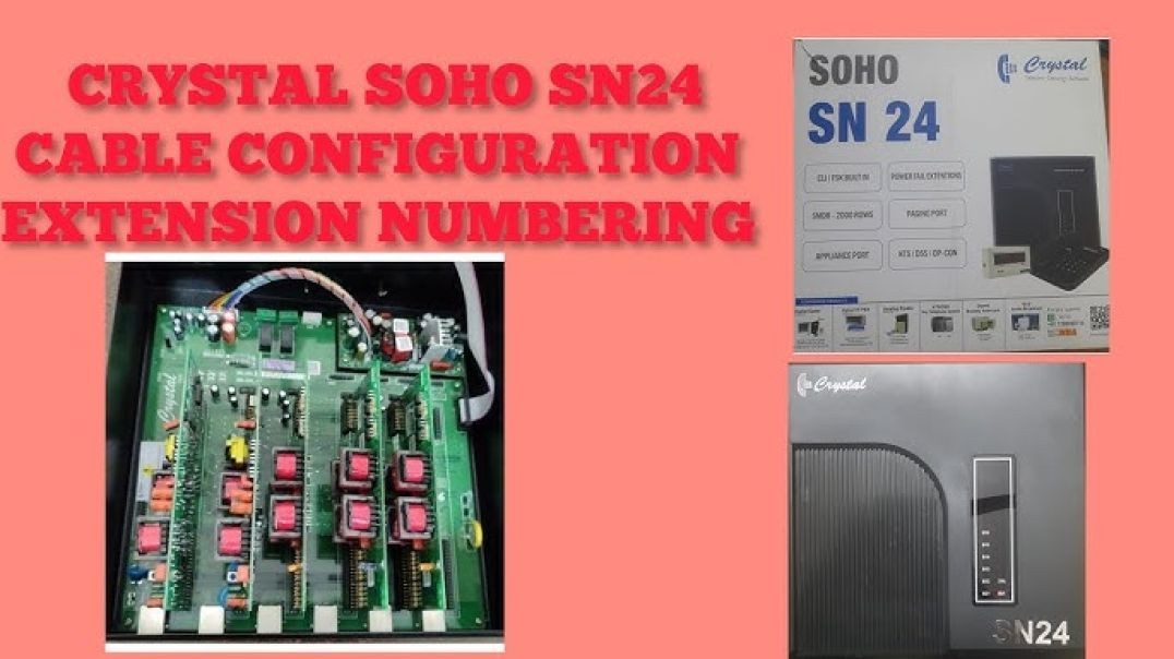 ⁣❤❤💟💟❤ CRYSTAL SN24 EPABX CABLE CONFIGURATION HOW TO IDENTIFY Extension from Cable ❤💟❤