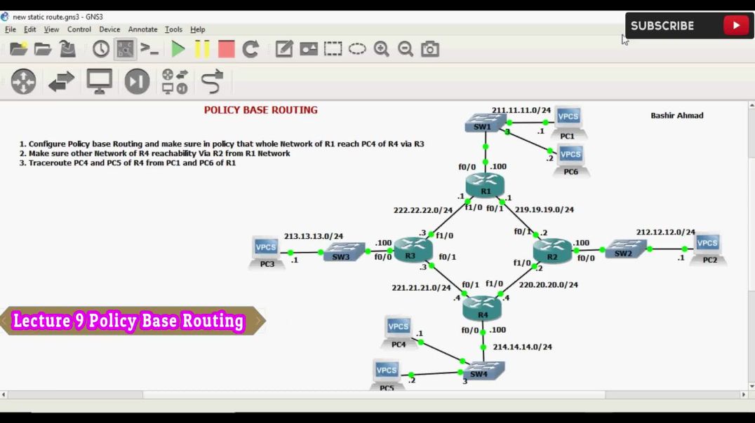 ⁣❤❤❤❤❤❤❤❤❤❤ Lecture 9 Policy Based Routing(PBR)❤❤❤❤❤❤❤❤❤❤❤❤❤❤❤❤❤❤❤❤❤❤❤❤❤